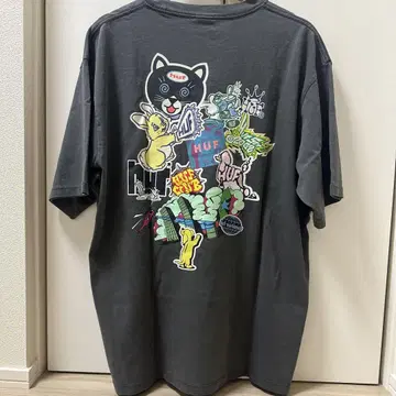 HUF STICKER TEE L 사이즈 블랙