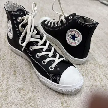 컨버스 올스타 블랙 하이컷 레인 스니커즈