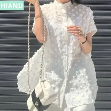 HIAND 하이앤드 플러피 도트 셔츠 플러피 도트 셔츠