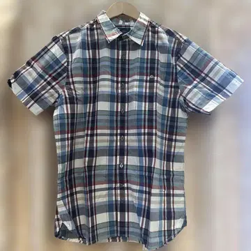 Gap 반팔 체크 셔츠 L