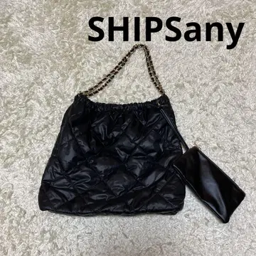 SHIPSany 쉽스 에니 나일론 블랙 숄더백 부속 파우치 포함