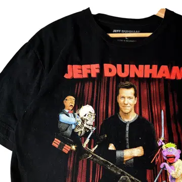 " JEFF DUNHAM " 00s 프린트 티셔츠 블랙 블랙 L
