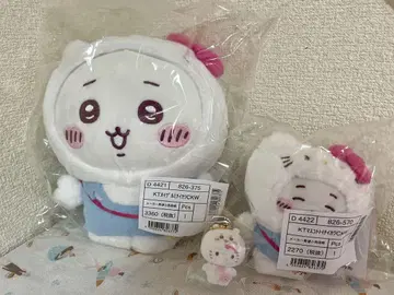치이카와 산리오 콜라보 헬로키티 마스코트 봉제 인형