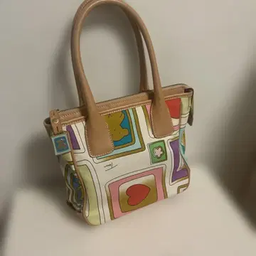 TOUS 컬러풀 올 패턴 토트백 핸드백