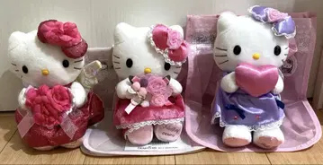 NTT 전보 헬로키티 봉제 인형 3개 세트