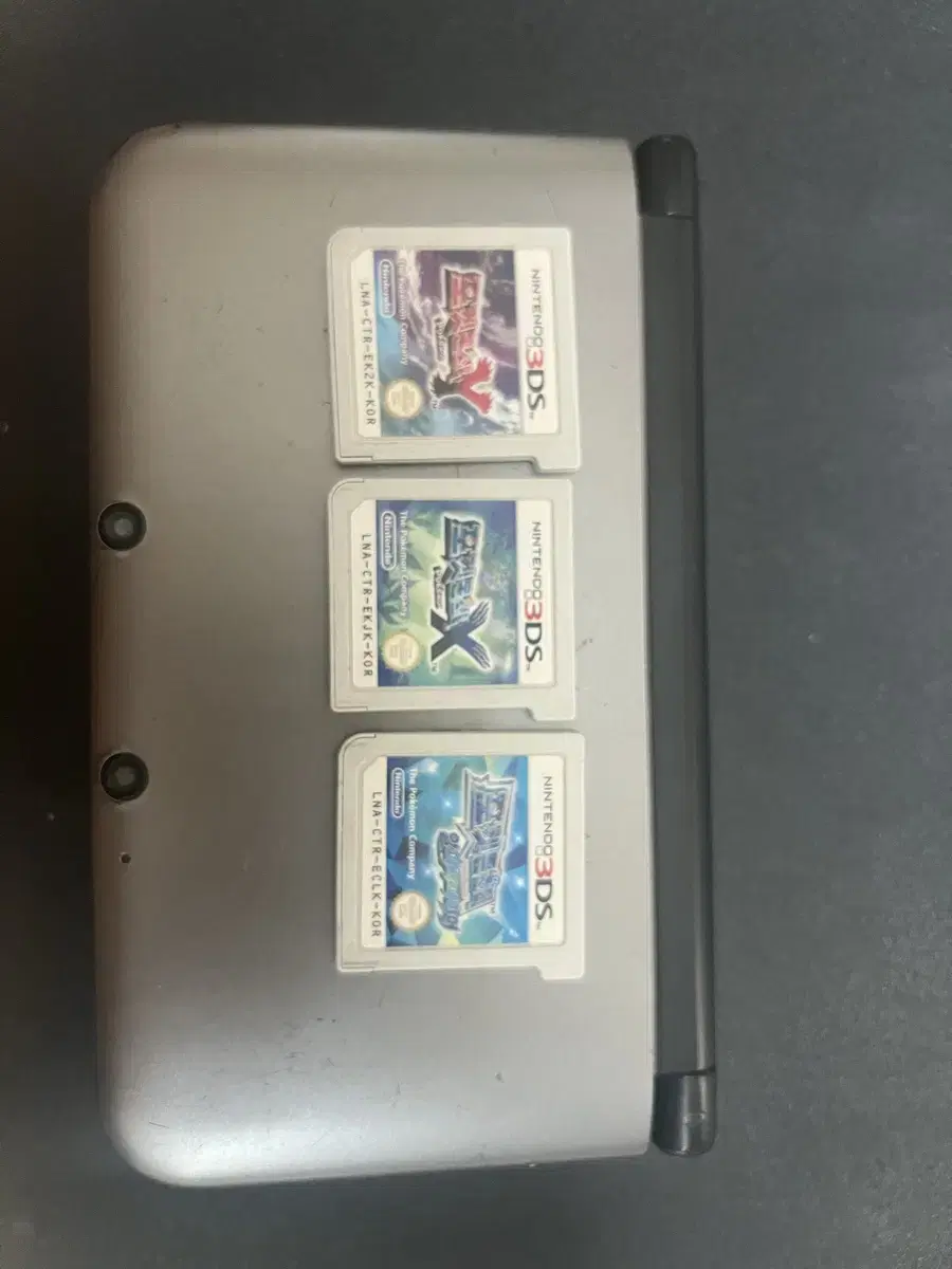 닌텐도 3ds xl+포켓몬 칩 3개 같이판매
