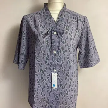 X-30 미사용 시니어 여성복 반팔 블라우스 일본제 11호