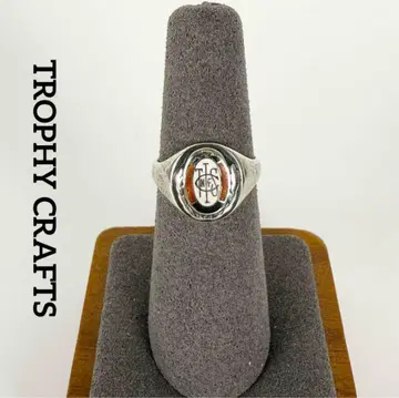 TROPHY CRAFTS 빈티지 앤티크 칼리지 반지