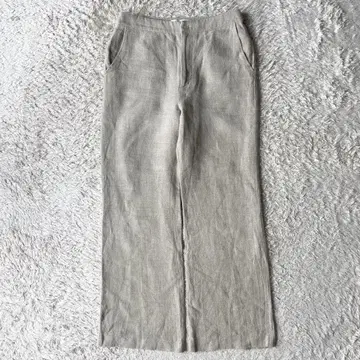 새상품급 GALLARDA GALANTE 린넨 와이드 팬츠 1 베이지