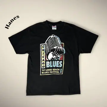 90s Chicago Blues Festival 티셔츠 롱 비치 음악