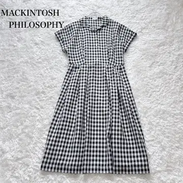MACKINTOSH PHILOSOPHY 깅엄 체크 원피스 반팔