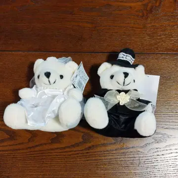 웨딩 턱시도 봉제 인형 페어 결혼식 택 포함