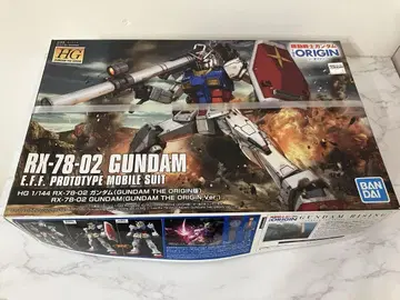 HG 1/144 RX-78-02 건담 THE ORIGIN [조립 미완성]