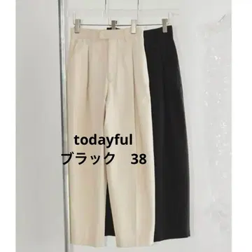 Cotton Boxtuck Pants 블랙 38
