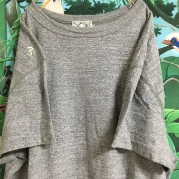 EVISU/42 마이도오키니 일본제/ 그레이 심플 카모메 자수 에비수