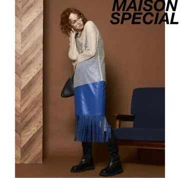 MaisonSpecial 인조 가죽 스커트