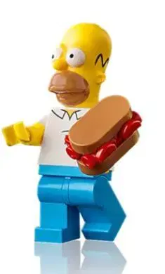 레고 10352에 포함된 미니 피규어 1개 호머 심슨