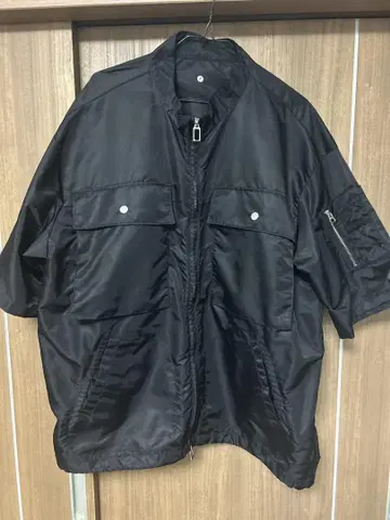 ADRER 나일론 자켓 블랙 반팔 L
