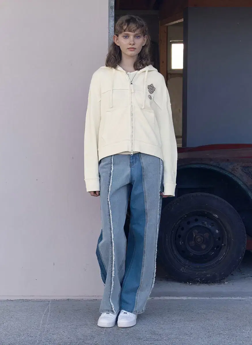 Kirsh Color Block Denim Pants