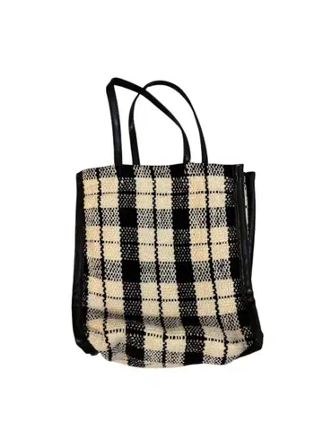 Lilas Campbell 체크 무늬 토트백