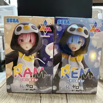 Re:제로 RAM & REM 펭귄 피규어 세트
