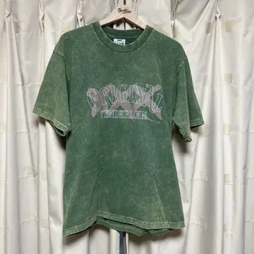 텐더 로인 매장 한정판! TEE ACID WASH XXX GREEN L