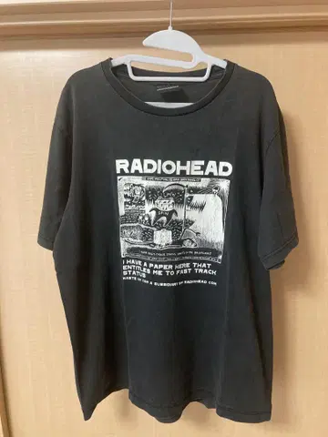 밴딩 티셔츠 RADIO HEAD radio head 레이디 헤드