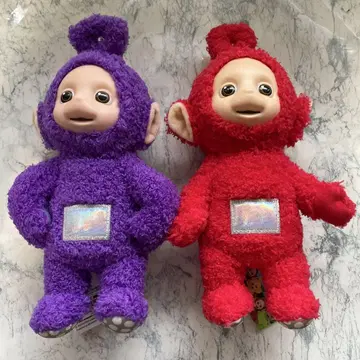 텔레토비즈 배가 반짝이는 봉제 인형 포와 팅키 윙키 세트