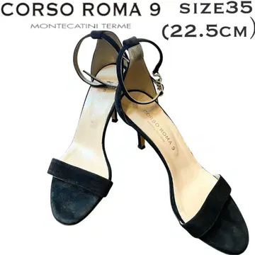 CORSO ROMA 9 코르소 로마 앵클 스트랩 블랙 22.5cm