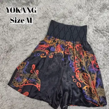 YOKANG 큐롯 스커트 팬츠 가우초 허리밴딩 오키나와
