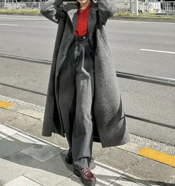 그레이 스트레이트 데님 서스펜더 포함