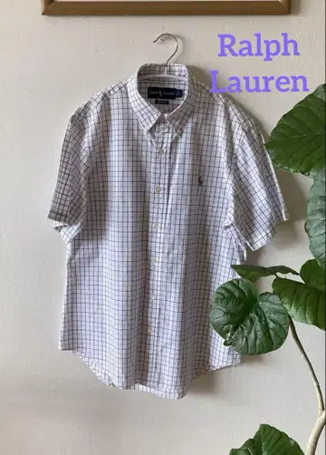 Ralph Lauren 랄프 로렌 반팔 체크 셔츠 커스텀 핏
