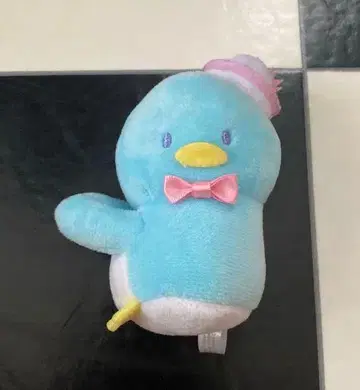 스카이블루 펭귄 봉제 인형