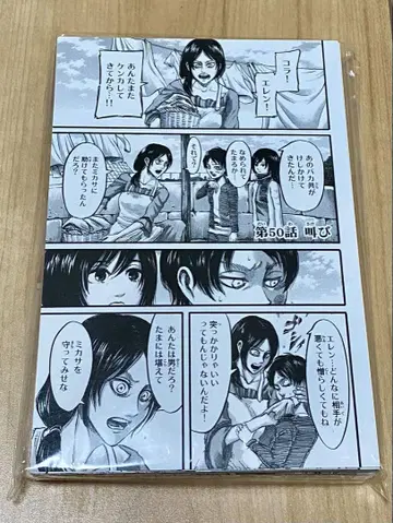 진격의 거인 기간 한정 수주 상품 완결 기념 엽서 세트 외침
