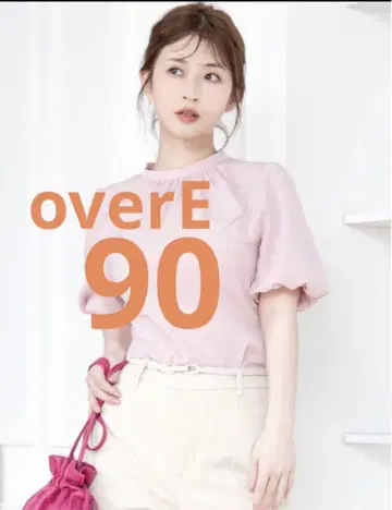 overE 오버이 백 리본 블라우스 핑크 90