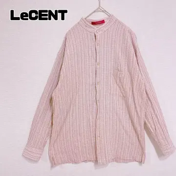 LeCENT 레센트 면 100% 핑크 계열 스트라이프 컬러 셔츠 올 패턴