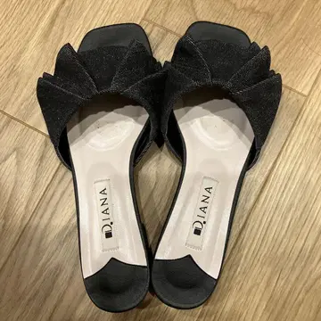D'JANA 블랙 뮬 XS 사이즈