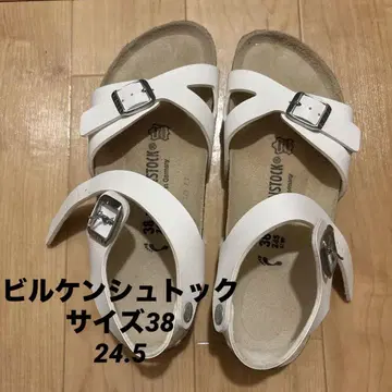 BIRKENSTOCK 화이트 샌들 38