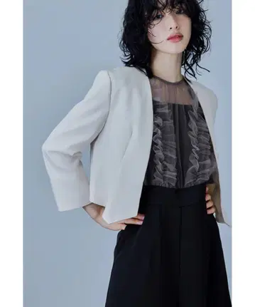 niana 노카라 숏 포멀 자켓