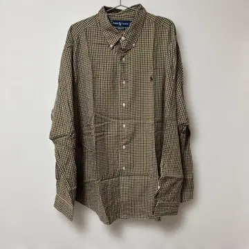 Ralph Lauren 체크 무늬 긴팔 셔츠 2XL
