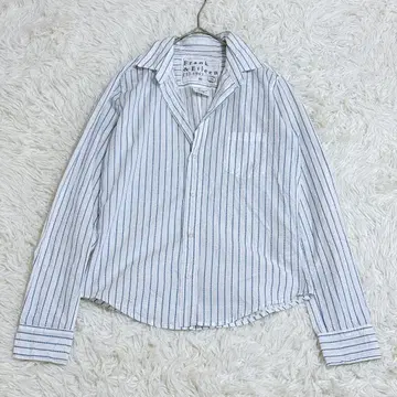 프랭크 앤 아이린 블루 스트라이프 셔츠 Barry XS 사이즈