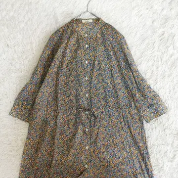 Parkes 리버티 원피스 꽃무늬 허리 리본 Liberty
