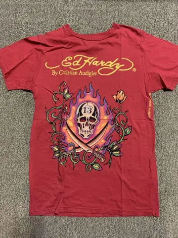 Ed Hardy 스컬 그래픽 티셔츠 M