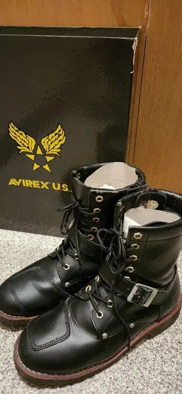 AVIREX YAMATO AV2100 아비렉스 부츠 블랙 25cm