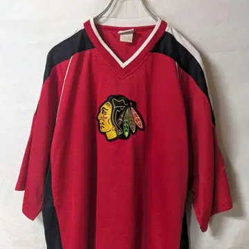 NHL 시카고 블랙 호크스 게임 셔츠 유니폼 e