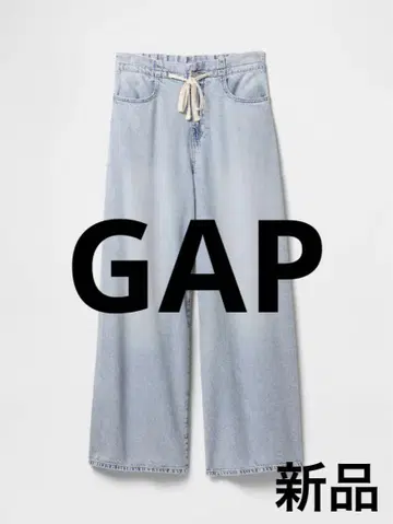 GAP 미드 라이즈 슈퍼 라이트 풀온 배기 데님 새상품