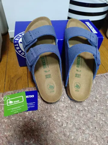 버켄스탁 애리조나 샌들 블루 38