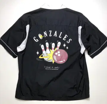 MARK GONZALES 마크곤잘레스 볼링 셔츠 백 프린트