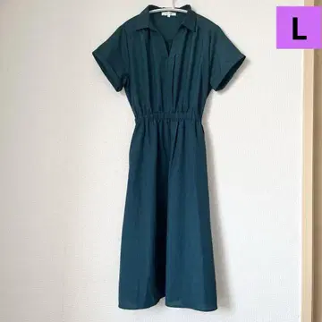 그로브 그로브 원피스 셔츠 원피스 그린 L