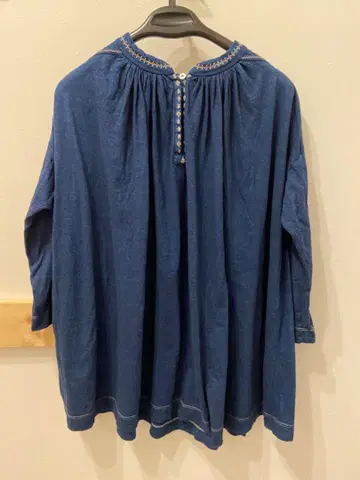 45R 비오도 인디고 천축 BLOUSE 가공